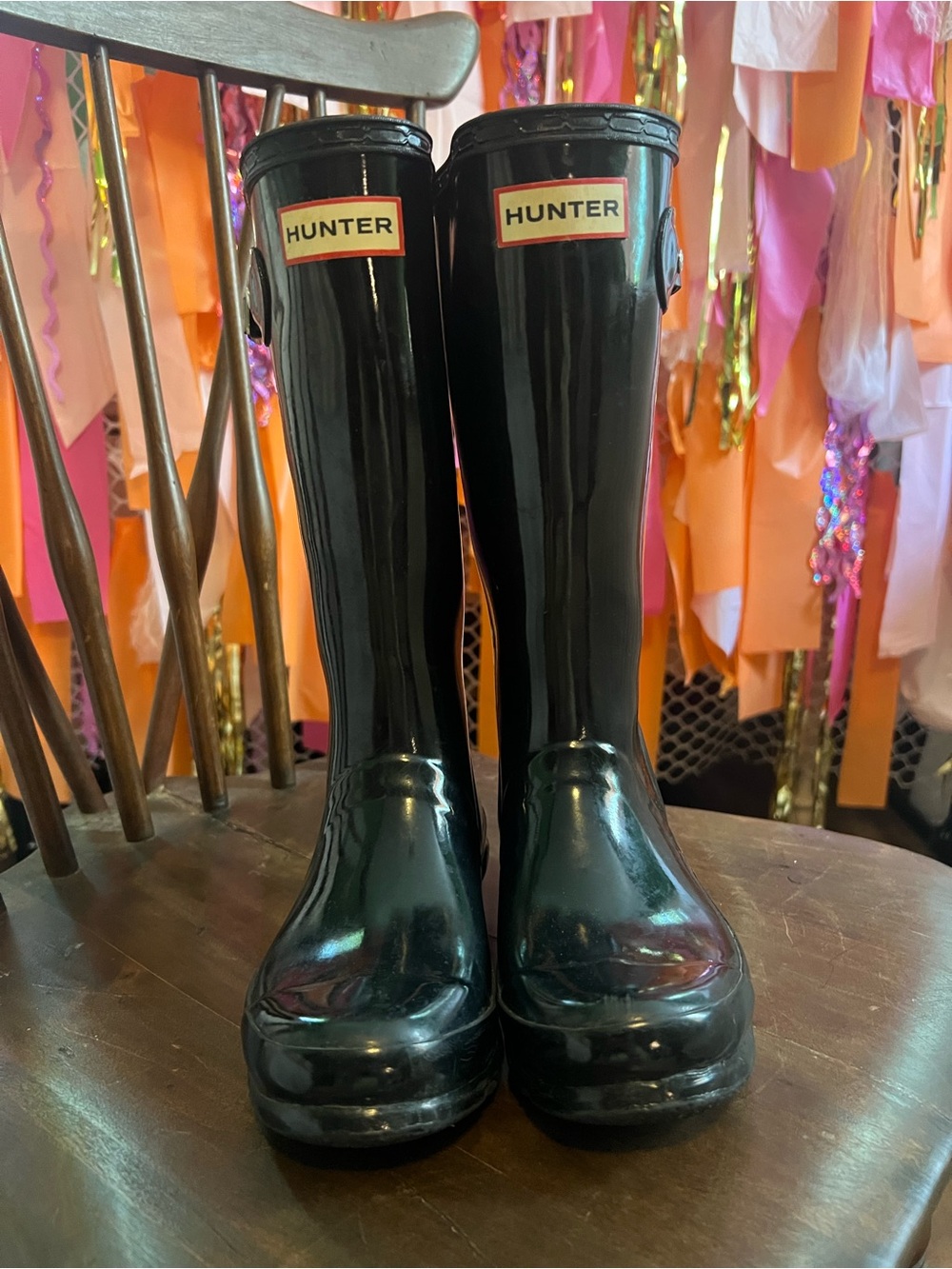 Hunter Big Kid Original Glossy Tall Rain Boots
